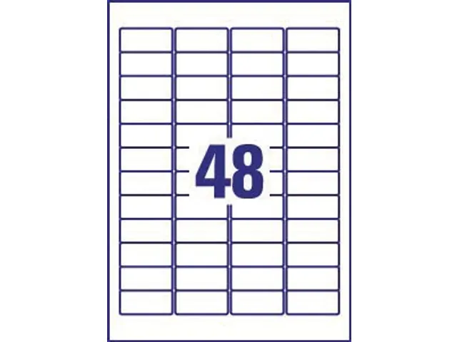 Avery NoPeel Anti-fraude etiketten 45,7x25,4mm Wit 800 stuks