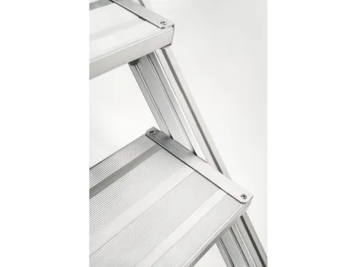 overgang,bordes H 2,75m,2x11treden,trede B 800mm,60° helling,aluminiu