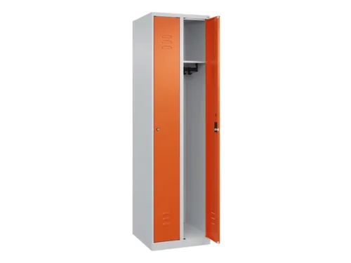 locker,HxBxD 1850x500x500mm,2vak,vak B 250mm,cil.-slot,staand op vloer