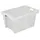 Euronorm Draaistapelbak 350x600x400mm Wit 60l Wand/bodem Gesloten