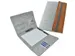 DESQ Schrijfmap A4 Dutch Design Grijs vilt met clipboard en elastiek