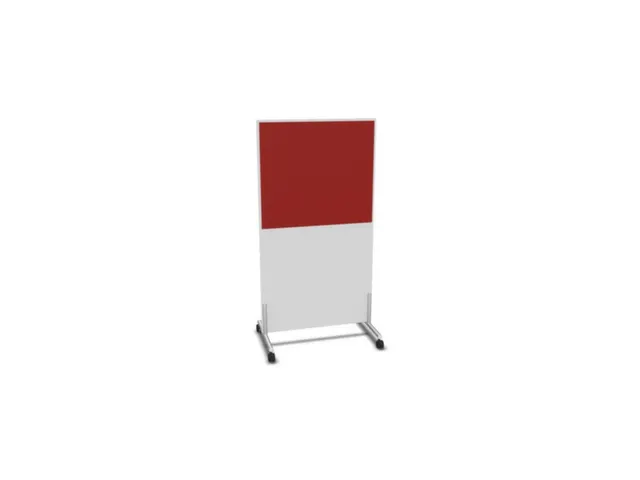 scheidingswand,HxB 1545x800mm,Bl-wit,BN4011-rood