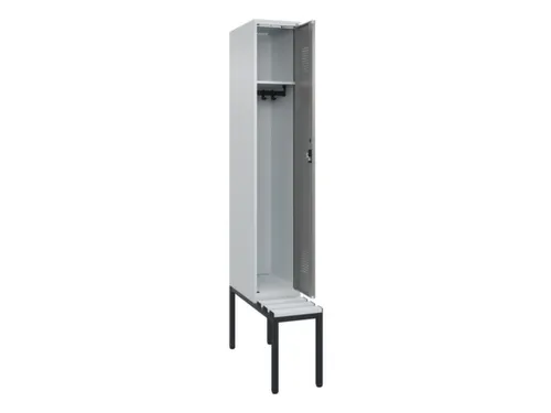 locker met bank,HxBxD 2120x300x815mm,1vak,vak B 300mm,cilinderslot
