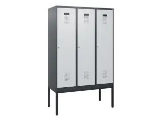 schoollocker,HxBxD 1950x1200x500mm,3vak,vak B 400mm,cil.-slot - 2