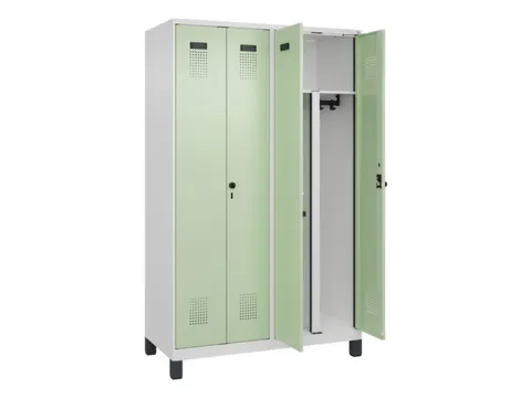 PBM-locker,HxBxD 1950x1200x500mm,4vak,vak B 300mm,draaigrendel