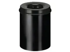 OUTLET Ronde papierbak met vlamdovende deksel 30 Liter, diameter 33,5