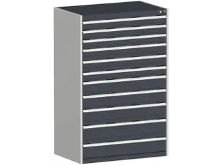 ladekast HxBxD 1600x1050x750mm 11laden zware lasten RAL7035 RAL7016 - 1