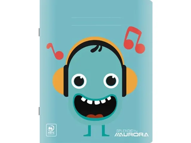 Splendid schrift, 36 bladzijden, ft 165x210mm, gelijnd 8 mm assorti