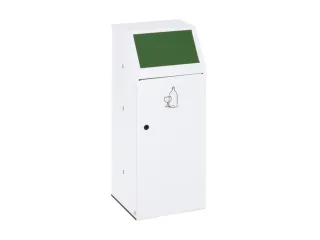 Afvalverzamelaar 69 liter klemring sticker glas deur voorzijde Groen - 1