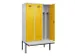 locker met bank,voor scheiding van kleding,HxBxD 2120x1200x815mm,3vak