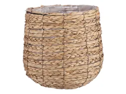 Plantenmand Mica Avalon zeegras rond lichtbruin 26x26cm