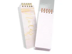 Notitieblok Èccolo spiraal Pink Marble ca.8x23cm 100gr. 150pag.