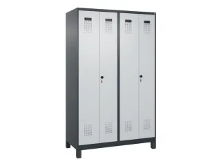 PBM-locker,HxBxD 1950x1200x500mm,4vak,vak B 300mm,draaigrendel - 2