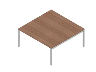 In Hoogte Verstelbare Benchtafel 680-760X1600X1600Mm Blad Canaletto - 1
