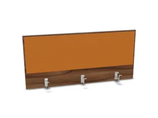 opzetpaneel bureau aanbouw achter NP-tiepolo nut BN3005-geel 1200mm - 1