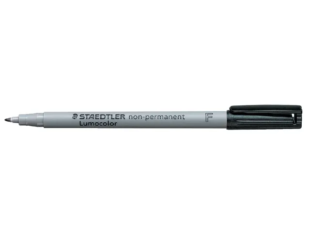 Viltstift Staedtler OHP Lumocolor 316 F Non Permanent Zwart 0.6mm