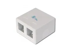 Consolidatiepuntbehuizing voor 2x Keystone modules Wit 2-Poorts