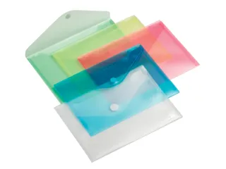 Enveloptas Europel A5 250x180mm dwars transparant blauw - 2