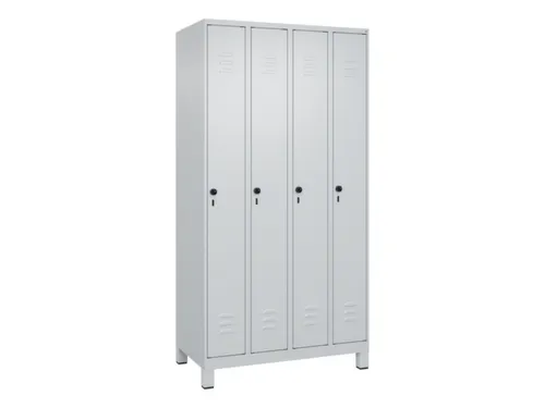 locker,HxBxD 1950x1000x500mm,4vak,vak B 250mm,draaigrendel,voeten