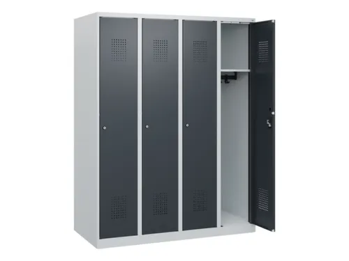 schoollocker,HxBxD 1530x1200x500mm,4vak,vak B 300mm,cil.-slot