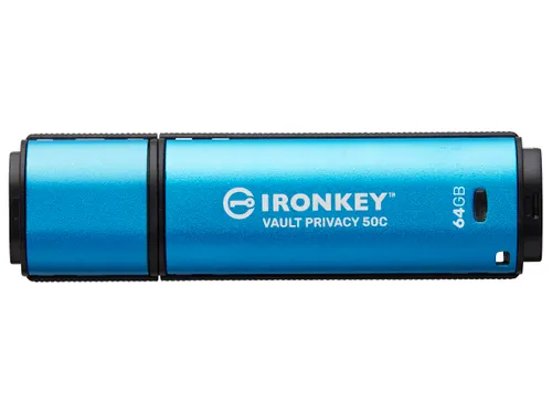 64GB USB-C IronKey Vault Privacy 50C AES-256 versleuteling, FIPS 197