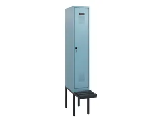 locker met bank,HxBxD 1950x300x815mm,1vak,vak B 300mm,draaigrendel - 2