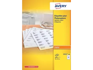Avery Kopieeretiketten 70x37mm Wit - 1