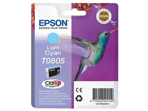 Inktcartridge Epson T080540 7,4 Ml Licht Cyaan