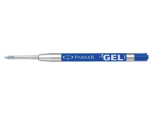 Gelschrijvervulling Parker Quink medium blauw blister à 1 stuk