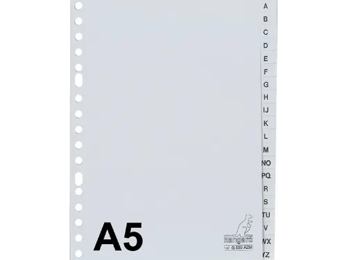 Tabbladen A5 Kangaro 17-Gaats G520AZM A-z Grijs Pp