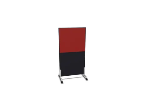 scheidingswand,HxB 1545x800mm,CC-zwart,BN4011-rood