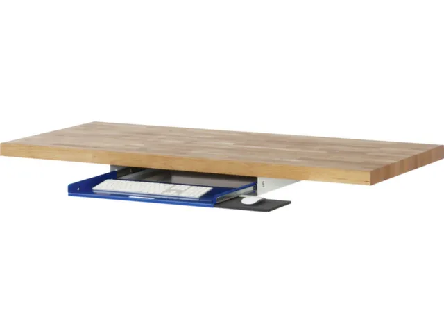 support clavier escamotable,p. établi,HxlxP 85x640x485mm,force 20kg