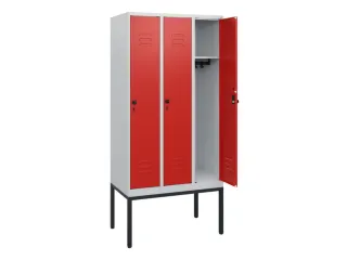 locker,HxBxD 1950x900x500mm,3vak,vak B 300mm,draaigrendel - 2