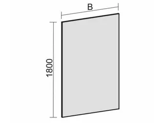 scheidingswand,v. kantoor-scheidingswand,textiel,HxB 1800x800mm - 4