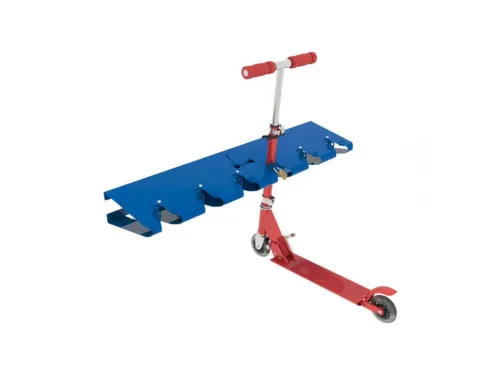 Steprek voor 6 steppen L 990mm eenzijdig RAL5010