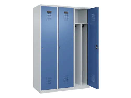 locker voor scheiding van kleding,HxBxD 1850x1200x500mm,3vak
