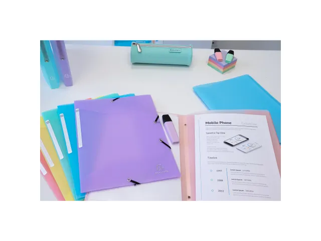 Elastomap 3kl PP A4 Chrom Pastel Groen