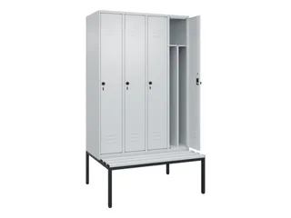 locker voor scheiding van kleding,HxBxD 2120x1200x815mm,4vak - 2