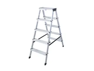 Lichte Universele Trapladder Tweezijdig 1.18m H 0 86m 2x5treden - 3