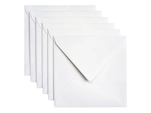 Envelop Papicolor 140x140mm Parelwit Gegomd