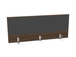 opzetpaneel bureau aanbouw achter NV bruin hickory antraciet 1400mm