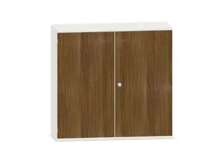 kantoorkast,HxBxD 1150x1200x430mm,decor romp wit,decor front noten - 1