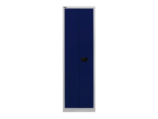 kantoorkast openslaande deuren HxBxD 1950x600x400mm Stalen Grijs Blauw