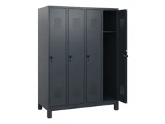 schoollocker,HxBxD 1630x1200x500mm,4vak,vak B 300mm,draaigrendel