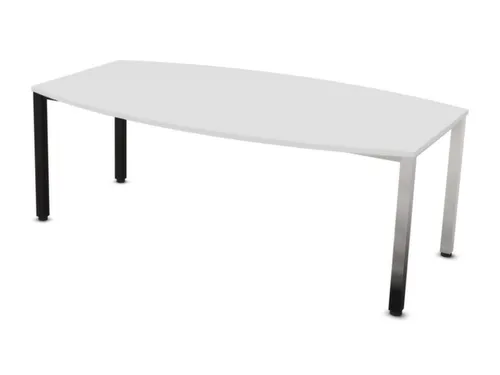 vergadertafel,HxBxD 740x2000x1200mm,vatvormig,Bl-wit