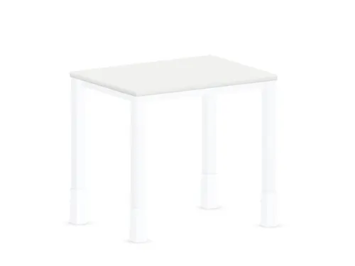 In hoogte verstelbaar bureau,HxBxD 720-840x800x600mm,Bl-wit