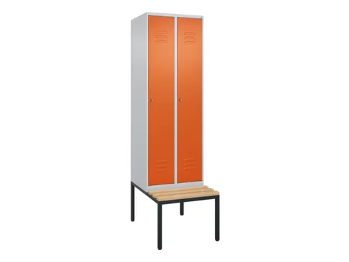 locker voor scheiding van kleding,HxBxD 2120x600x815mm,2vak