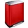 E-Cube recycling pedaalemmer Rood Mat RVS 28+18 Liter