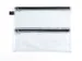 Trousse Foldersys A4 PVC transparent fermeture éclair noire 4 comp