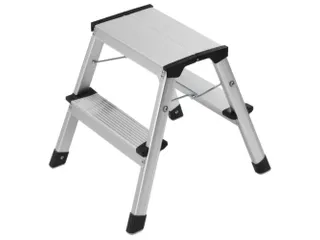 vouwtrapje bordes H 400mm 2x2treden HxBxD 400x490x490mm aluminium - 2
